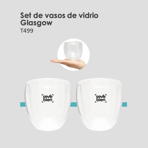 Set de vasos de vidrio Glasgow