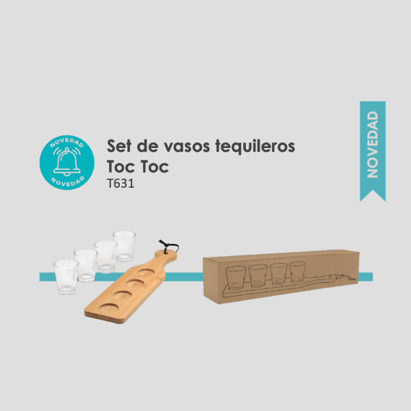 Set de vasos tequileros Toc Toc