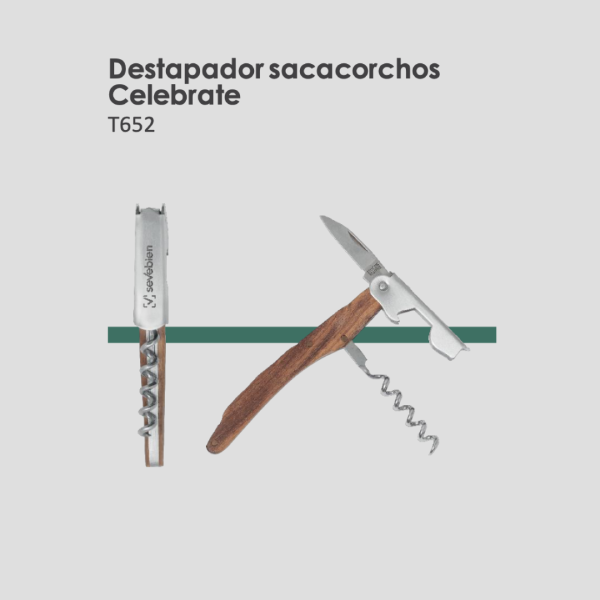 Destapador sacacorchos Celebrate