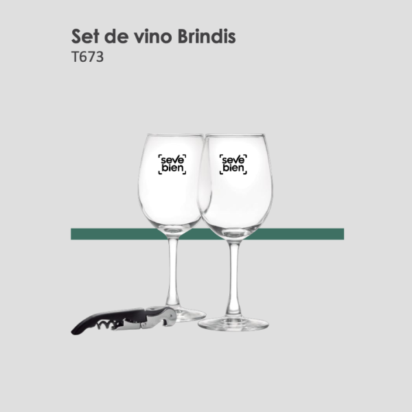 Set de vino Brindis